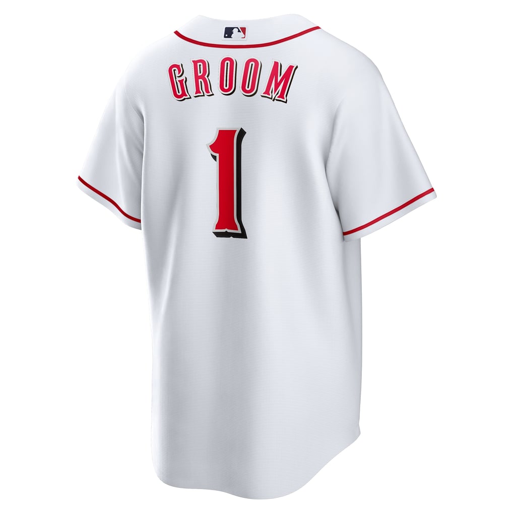  Cincinnati Reds Nike #1 Groom Home Replica Jersey - White